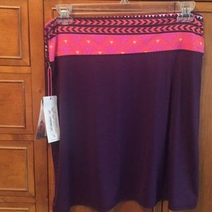 Swimsuit cover up skirt. Pull on soft stretch knit